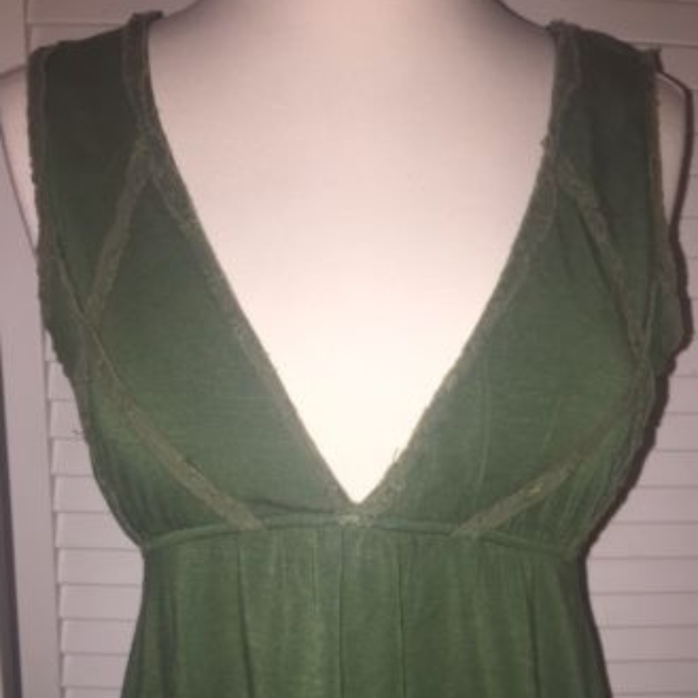 Free People Forest Green Dress